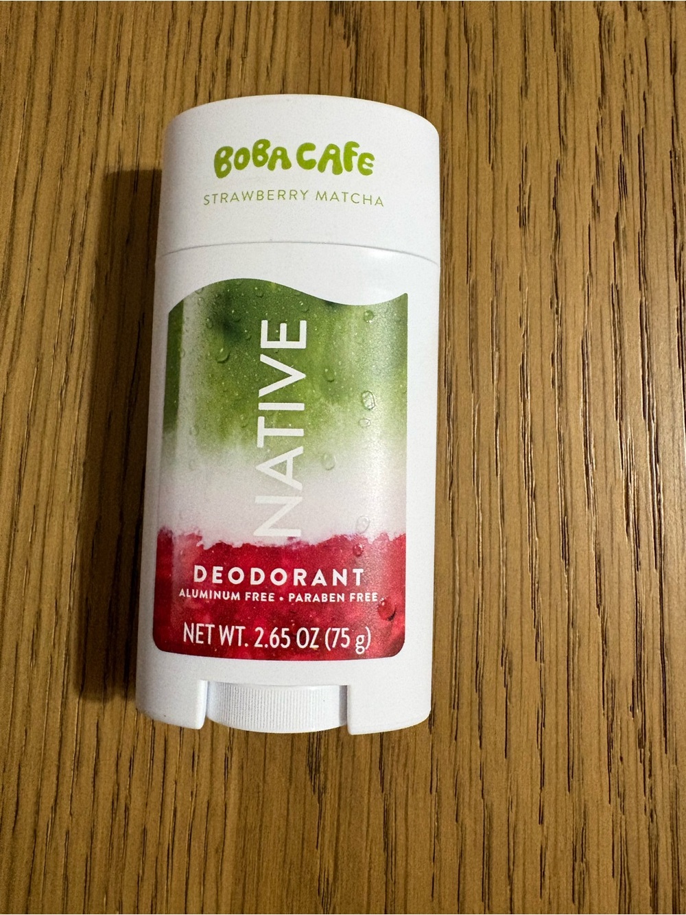 Native Deodorant Stick — White with Green & Red Accents